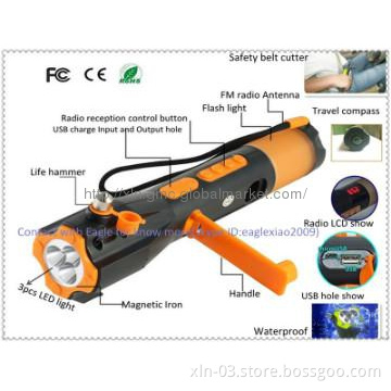 High quality dynamo mobile phone charger flashlight